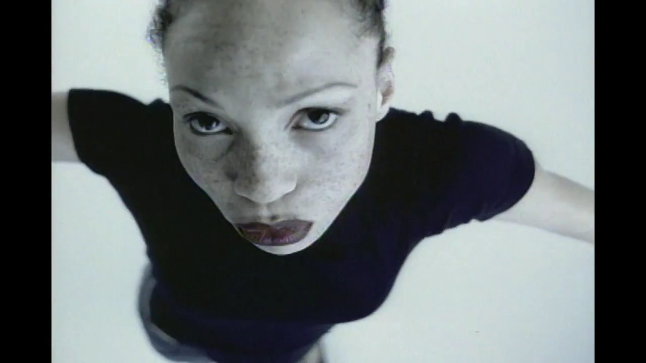Original Gap commercial: A dancer looking up into the overhead camera